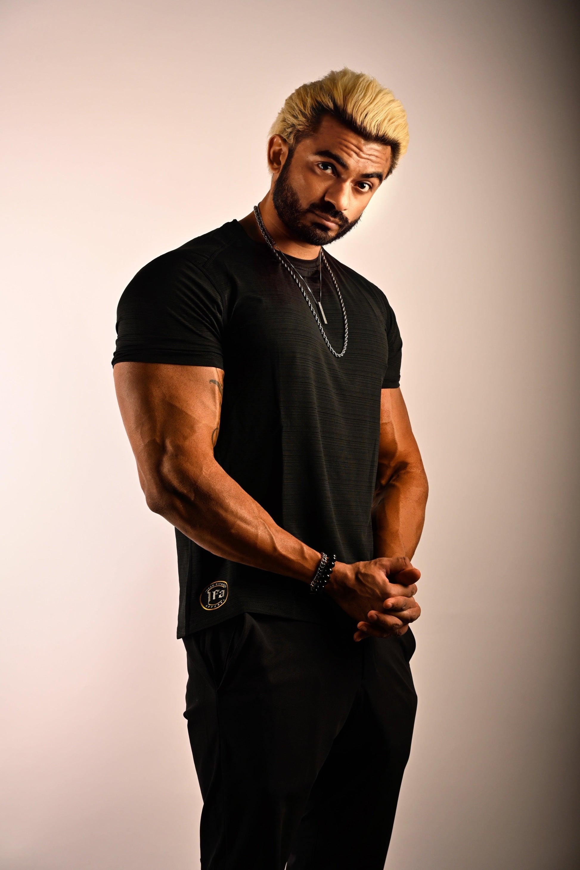 Limited edition black on black Relentless Tee - Inked Fitness Apparel