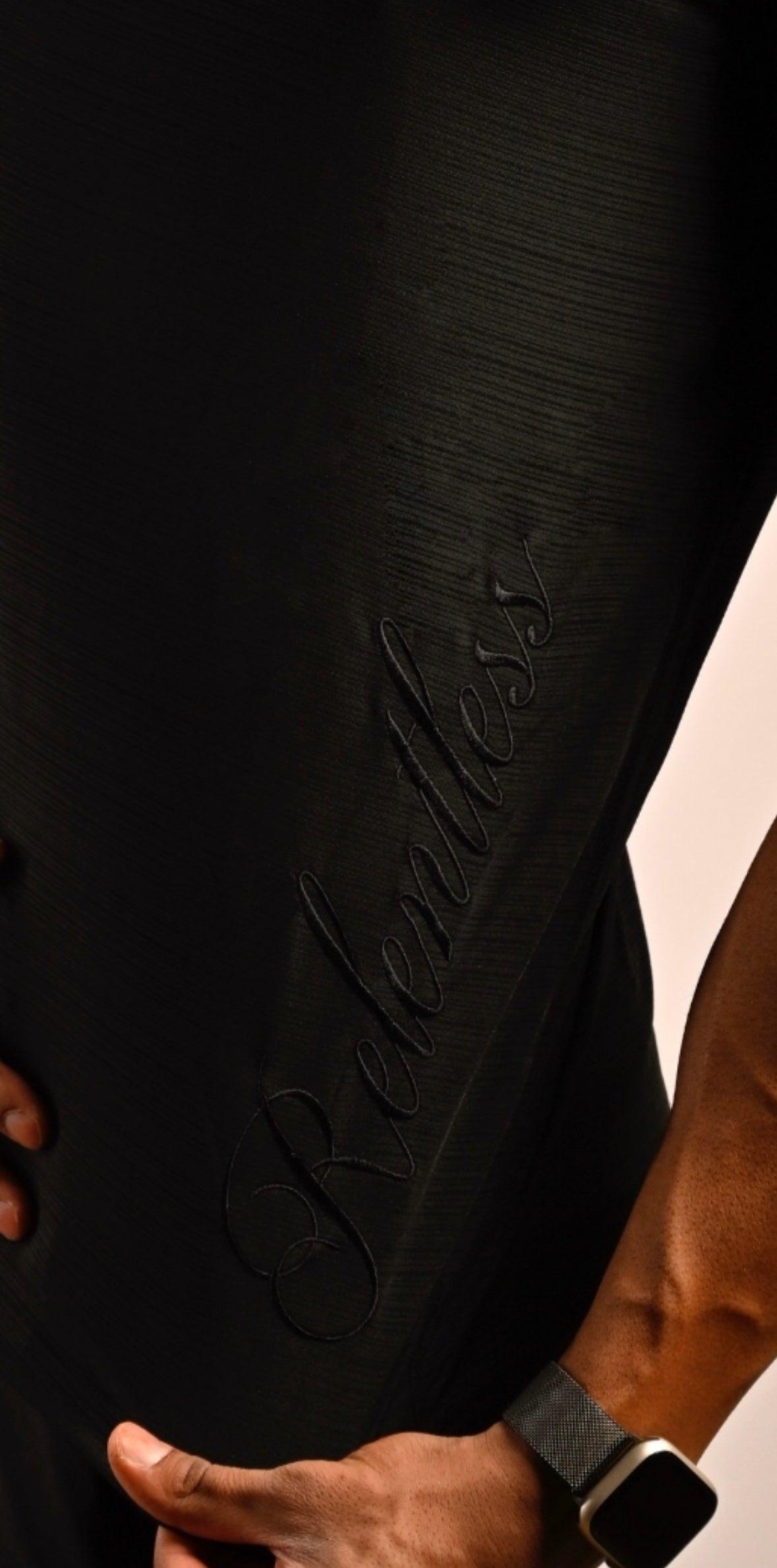 Limited edition black on black Relentless Tee - Inked Fitness Apparel