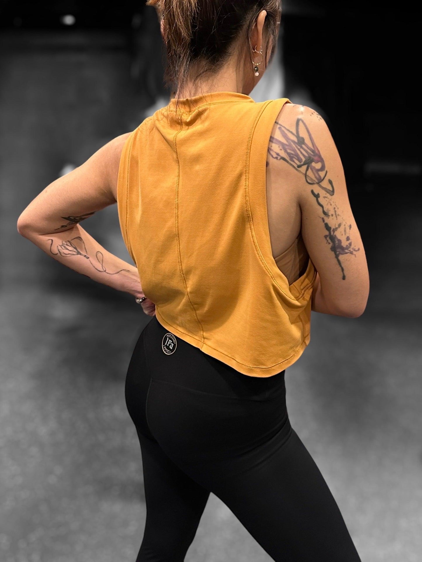 Plain black high waisted legging - Inked Fitness Apparel