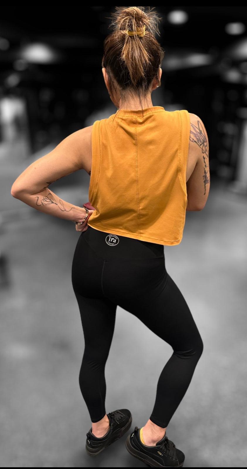 Plain black high waisted legging - Inked Fitness Apparel